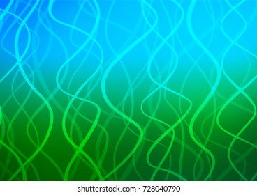 Light BLUE vector natural elegant pattern. Ethnic elegant natural pattern with gradient. A new texture for your design.