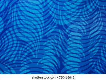 Light BLUE vector natural elegant pattern. Decorative shining illustration with doodles on abstract template. A completely new design for your business.