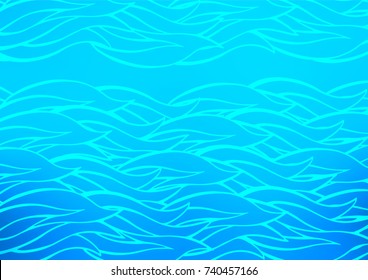 Light BLUE vector natural elegant pattern. Brand-new colored illustration in blurry style with doodles. The best blurred design for your business.