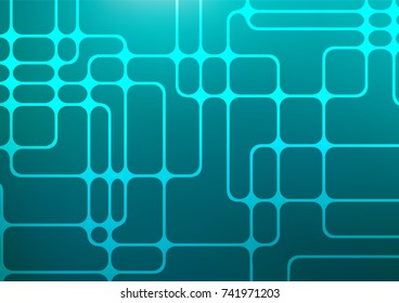 Light BLUE vector natural elegant background. Blurred decorative design in Indian style with Zen tangles. A completely new template for your business design.