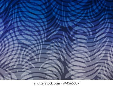 Light BLUE vector natural elegant pattern. Ethnic elegant natural pattern with gradient. The template can be used as a background for cell phones.