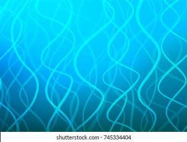 Light BLUE vector natural elegant background. Modern geometrical abstract illustration with doodles. The template can be used as a background for cell phones.