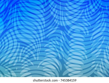 Light BLUE vector natural elegant template. Ethnic elegant natural pattern with gradient. The best blurred design for your business.