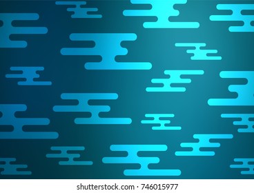 Light BLUE vector natural elegant pattern. Ethnic elegant natural pattern with gradient. Brand-new style for your business design.