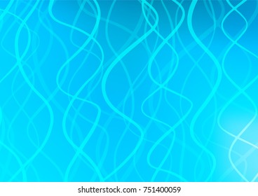 Light BLUE vector natural elegant texture. Glitter abstract illustration with doodles and Zen tangles. The best blurred design for your business.