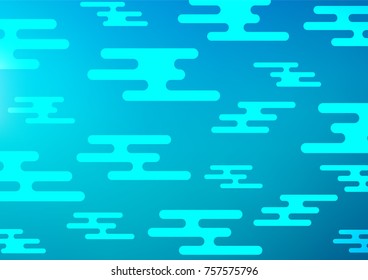 Light BLUE vector natural elegant pattern. Modern geometrical abstract illustration with doodles. The completely new template can be used for your brand book.