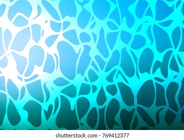 Light BLUE vector natural elegant background. Decorative shining illustration with doodles on abstract template. The elegant pattern can be used as a part of a brand book.
