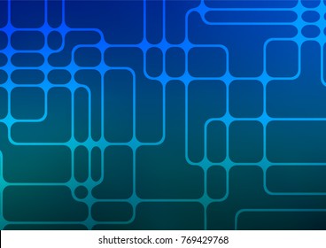 Light BLUE vector natural elegant background. A completely new color illustration in doodle style. Hand painted design for web, leaflet, textile.