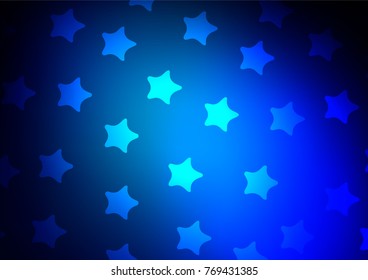 Light BLUE vector natural elegant background. Ethnic elegant natural pattern with gradient. The elegant pattern can be used as a part of a brand book.