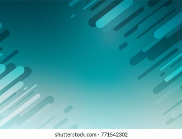 Light BLUE vector natural elegant template. Colorful abstract illustration with lines in Asian style. The best blurred design for your business.
