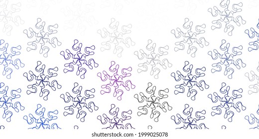 Light blue vector natural layout with flowers. Modern design with gradient Flowers on abstract background. Pattern for website designs.