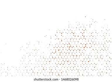 Light BLUE vector pattern with ABC symbols. Abstract illustration with colored latin alphabet. Best design for your ad, poster, banner of college.