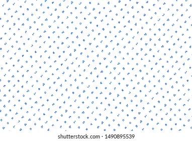 Light BLUE vector pattern with ABC symbols. Shining illustration with ABC symbols on abstract template. Pattern for school, grammar websites.
