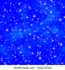 Light BLUE vector pattern with abstract stars. Colorful illustration in abstract style with gradient stars. Design for your business promotion.