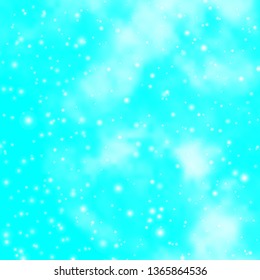 Light BLUE vector pattern with abstract stars. Modern geometric abstract illustration with stars. Pattern for wrapping gifts.