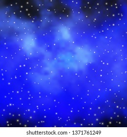 Light BLUE vector pattern with abstract stars. Colorful illustration with abstract gradient stars. Design for your business promotion.