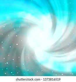 Light BLUE vector pattern with abstract stars. Colorful illustration with abstract gradient stars. Design for your business promotion.