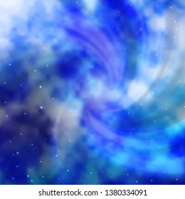 Light BLUE vector pattern with abstract stars. Colorful illustration in abstract style with gradient stars. Pattern for websites, landing pages.