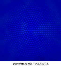 Light BLUE vector pattern with abstract stars. Colorful illustration with abstract gradient stars. Pattern for new year ad, booklets.