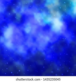 Light BLUE vector pattern with abstract stars. Decorative illustration with stars on abstract template. Design for your business promotion.