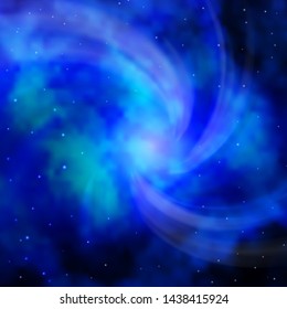 Light BLUE vector pattern with abstract stars. Blur decorative design in simple style with stars. Theme for cell phones.