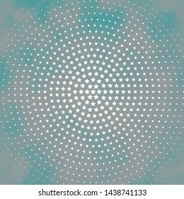 Light BLUE vector pattern with abstract stars. Colorful illustration with abstract gradient stars. Design for your business promotion.