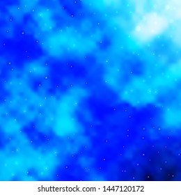 Light BLUE vector pattern with abstract stars. Shining colorful illustration with small and big stars. Pattern for websites, landing pages.
