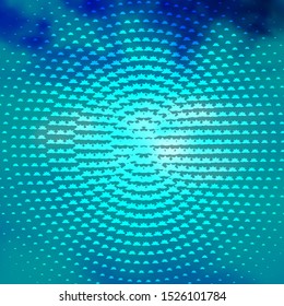 Light BLUE vector pattern with abstract stars. Modern geometric abstract illustration with stars. Pattern for new year ad, booklets.