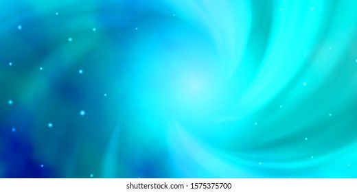 Light BLUE vector pattern with abstract stars. Decorative illustration with stars on abstract template. Pattern for websites, landing pages.