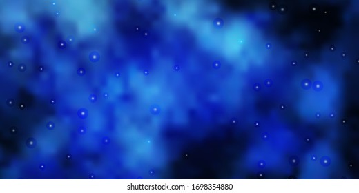 Light BLUE vector pattern with abstract stars. Colorful illustration with abstract gradient stars. Pattern for websites, landing pages.