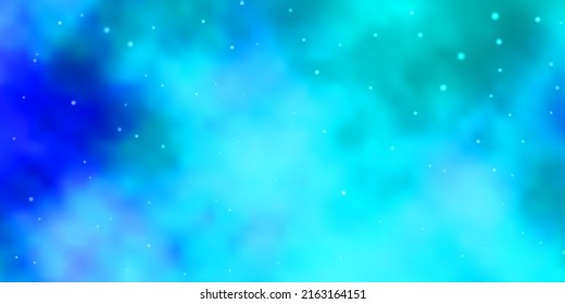 Light BLUE vector pattern with abstract stars. Colorful illustration with abstract gradient stars. Pattern for websites, landing pages.