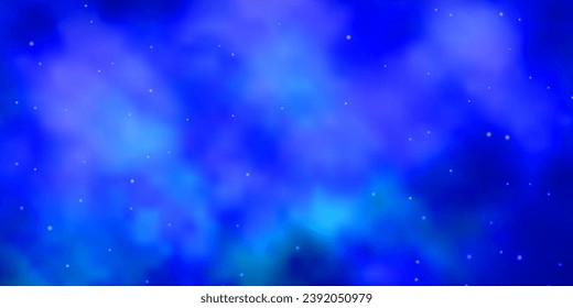 Light BLUE vector pattern with abstract stars. Decorative illustration with stars on abstract template. Pattern for new year ad, booklets.