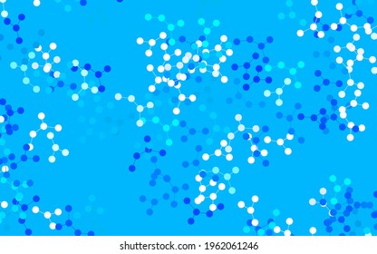 Patrón vectorial AZUL claro con red de inteligencia artificial. Ilustración colorida brillante con estructura real de IA. Patrón de ciencia, diseños futuristas.