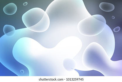 Light BLUE vector pattern with bent ribbons. Geometric illustration in memphis style with gradient.  Brand-new design for your ads, poster, banner.