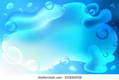 Light BLUE vector pattern with bent ribbons. Brand-new colored illustration in memphis style with gradient. A completely new memphis design for your business.