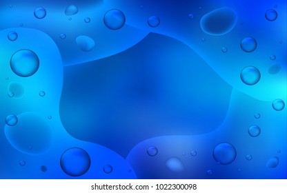 Light BLUE vector pattern with bent ribbons. Geometric illustration in memphis style with gradient.  New composition for your brand book.