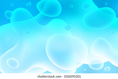 Light BLUE vector pattern with bent ribbons. A completely new color illustration in memphis style. The best blurred design for your business.