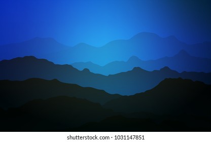 Light BLUE vector pattern with bent ribbons. An elegant bright illustration with gradient. The template for cell phone backgrounds.