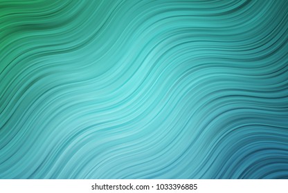 Light BLUE vector pattern with bent lines. Colorful illustration in abstract marble style with gradient. A completely new template for your business design.