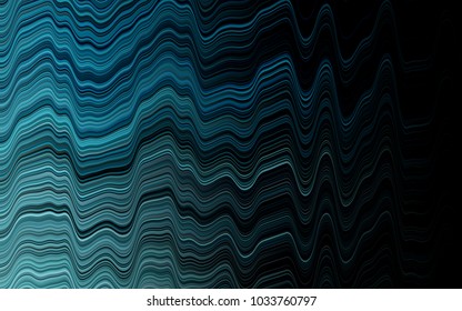 Light BLUE vector pattern with bent lines. Shining crooked illustration in marble style. Marble style for your business design.