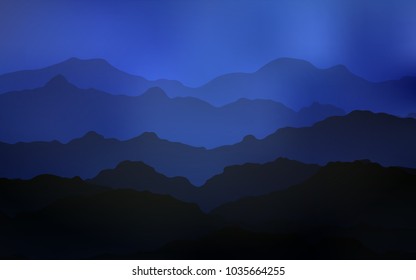 Light BLUE vector pattern with bent lines. Blurred geometric sample with gradient bubbles.  Brand-new design for your ads, poster, banner.