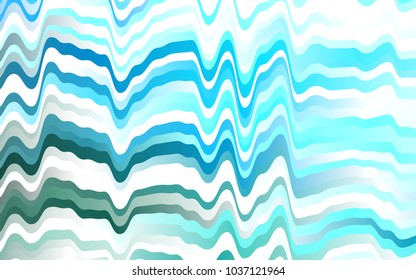 Light BLUE vector pattern with bent ribbons. Colorful illustration in abstract marble style with gradient. Marble style for your business design.