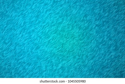 Light BLUE vector pattern with bent lines. Brand-new colored illustration in marble style with gradient. Pattern for your business design.