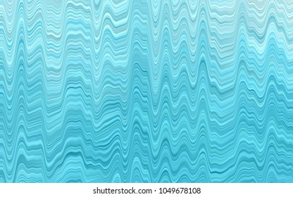 Light BLUE vector pattern with bent ribbons. Blurred geometric sample with gradient bubbles.  New composition for your brand book.