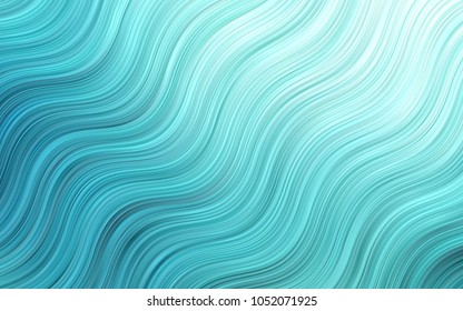 Light BLUE vector pattern with bent ribbons. Brand-new colored illustration in marble style with gradient. Marble style for your business design.