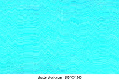 Light BLUE vector pattern with bent lines. An elegant bright illustration with gradient. A completely new template for your business design.