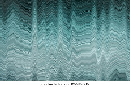 Light BLUE vector pattern with bent lines. A vague circumflex abstract illustration with gradient. The template for cell phone backgrounds.