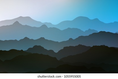 Light BLUE vector pattern with bent ribbons. Colorful abstract illustration with gradient lines. A completely new memphis design for your business.