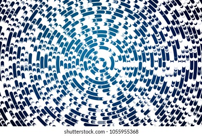 Light BLUE vector pattern with bent ribbons. A vague circumflex abstract illustration with gradient. A new texture for your  ad, booklets, leaflets.