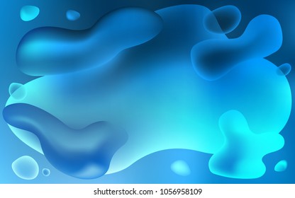 Light BLUE vector pattern with bent ribbons. Modern gradient abstract illustration with bandy lines. A completely new template for your business design.